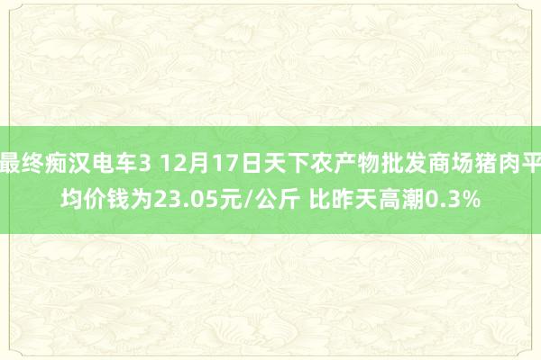 最终痴汉电车3 12月17日天下农产物批发商场猪肉平均价钱为23.05元/公斤 比昨天高潮0.3%
