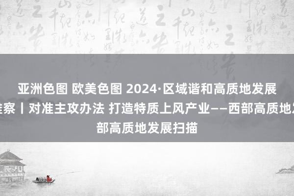 亚洲色图 欧美色图 2024·区域谐和高质地发展一线不雅察丨对准主攻办法 打造特质上风产业——西部高质地发展扫描