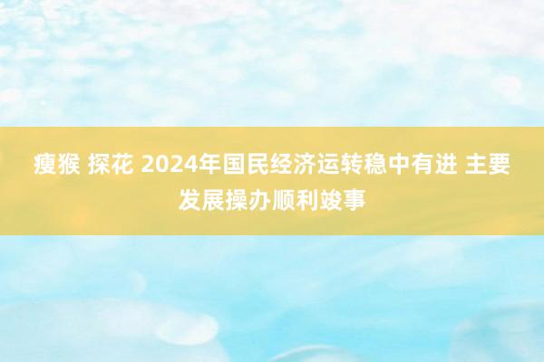 瘦猴 探花 2024年国民经济运转稳中有进 主要发展操办顺利竣事