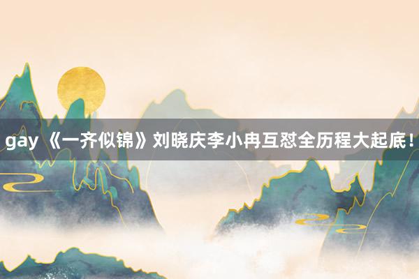 gay 《一齐似锦》刘晓庆李小冉互怼全历程大起底！