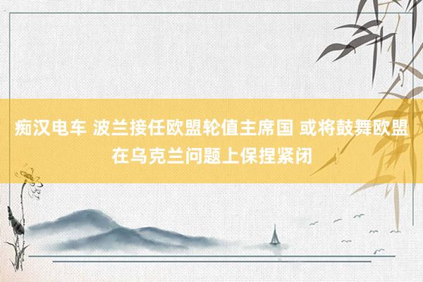 痴汉电车 波兰接任欧盟轮值主席国 或将鼓舞欧盟在乌克兰问题上保捏紧闭