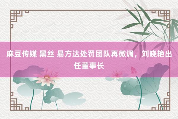 麻豆传媒 黑丝 易方达处罚团队再微调，刘晓艳出任董事长