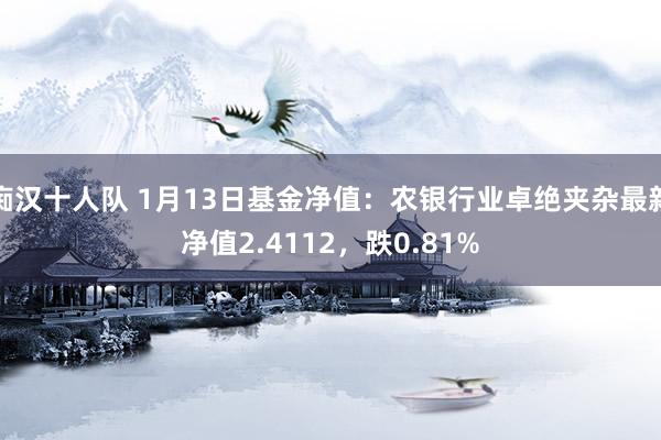 痴汉十人队 1月13日基金净值：农银行业卓绝夹杂最新净值2.4112，跌0.81%