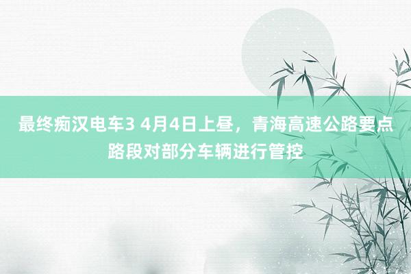 最终痴汉电车3 4月4日上昼，青海高速公路要点路段对部分车辆进行管控