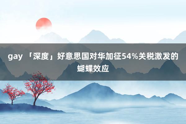 gay 「深度」好意思国对华加征54%关税激发的蝴蝶效应