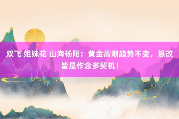 双飞 姐妹花 山海杨阳：黄金高潮趋势不变，篡改皆是作念多契机！