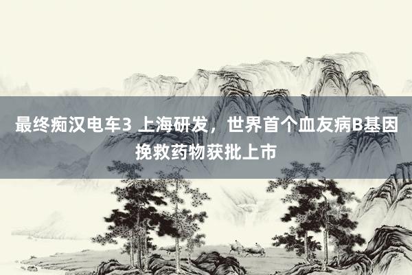 最终痴汉电车3 上海研发，世界首个血友病B基因挽救药物获批上市