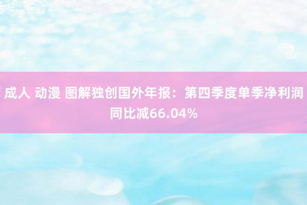 成人 动漫 图解独创国外年报：第四季度单季净利润同比减66.04%