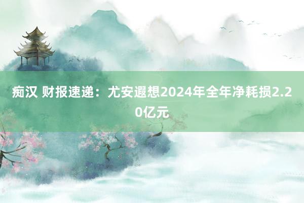 痴汉 财报速递：尤安遐想2024年全年净耗损2.20亿元