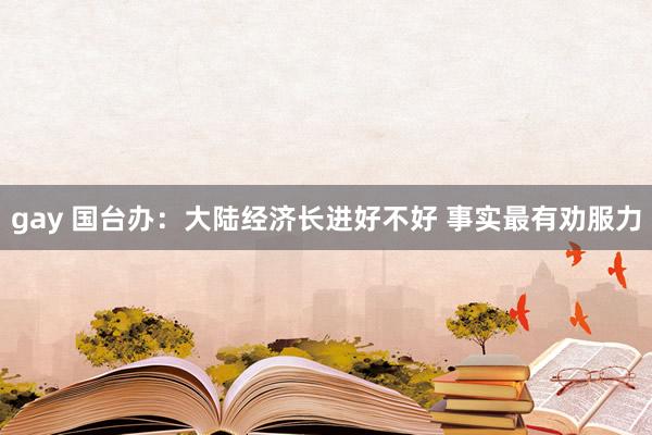 gay 国台办：大陆经济长进好不好 事实最有劝服力