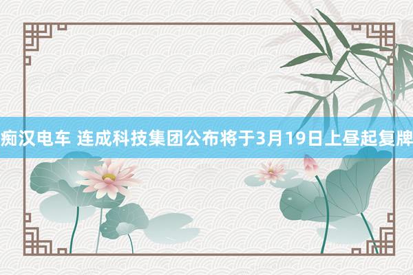 痴汉电车 连成科技集团公布将于3月19日上昼起复牌